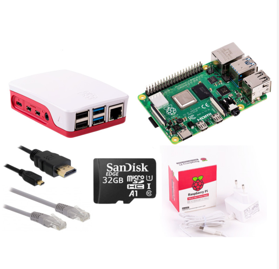 Raspberry Pi 4 Model B – 4GB Complete Kit